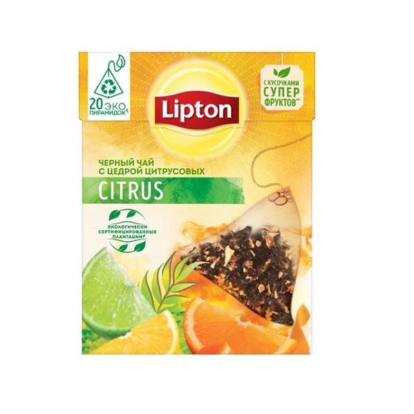 چای سیاه کیسه ای مرکبات لیپتون Litpon Citrus0