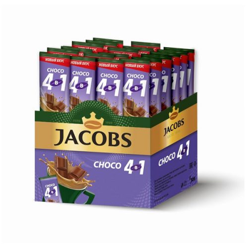 کافی میکس شکلاتی 4 در 1 جیکوبز Jacobs بسته 24 تایی
