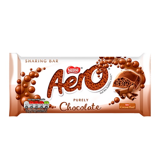 شکلات بار حبابی شیری Aero نستله 90 گرمی