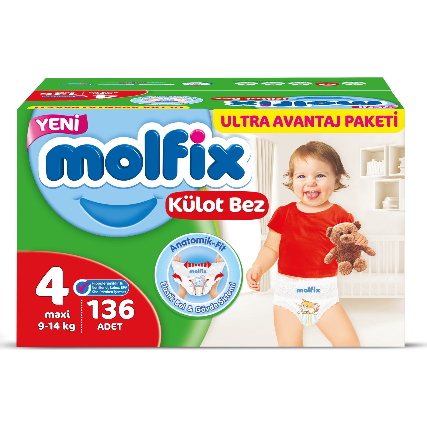 پوشک شورتی مولفیکس سایز 4
