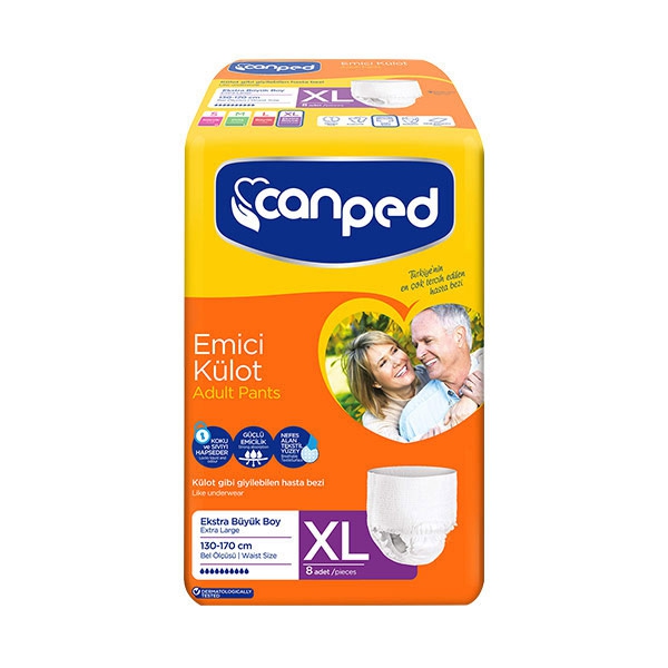 پوشک بزرگسال جان پد مدل سایز ایکس لارج بسته 8 عددی