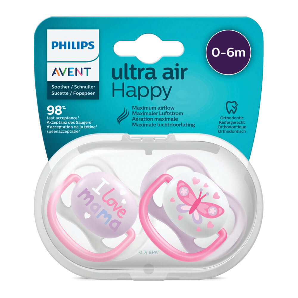پستانک ارتودنسی اونت مدل Ultra air Night بسته 2 عددی مناسب 0-6 ماه0 پستانک ارتودنسی اونت مدل Ultra air Night بسته 2 عددی مناسب 0-6 ماه0