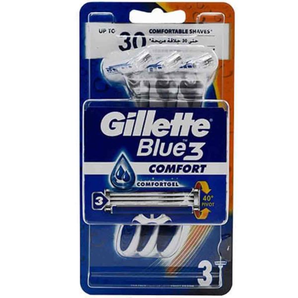 خودتراش مردانه ژیلت Gillette Blue3 Comfort سه لبه 3 عددی
