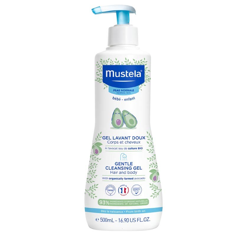 شامپو سر و بدن کودک موستلا Mustela حجم 500 میل کارتن 6 عددی
