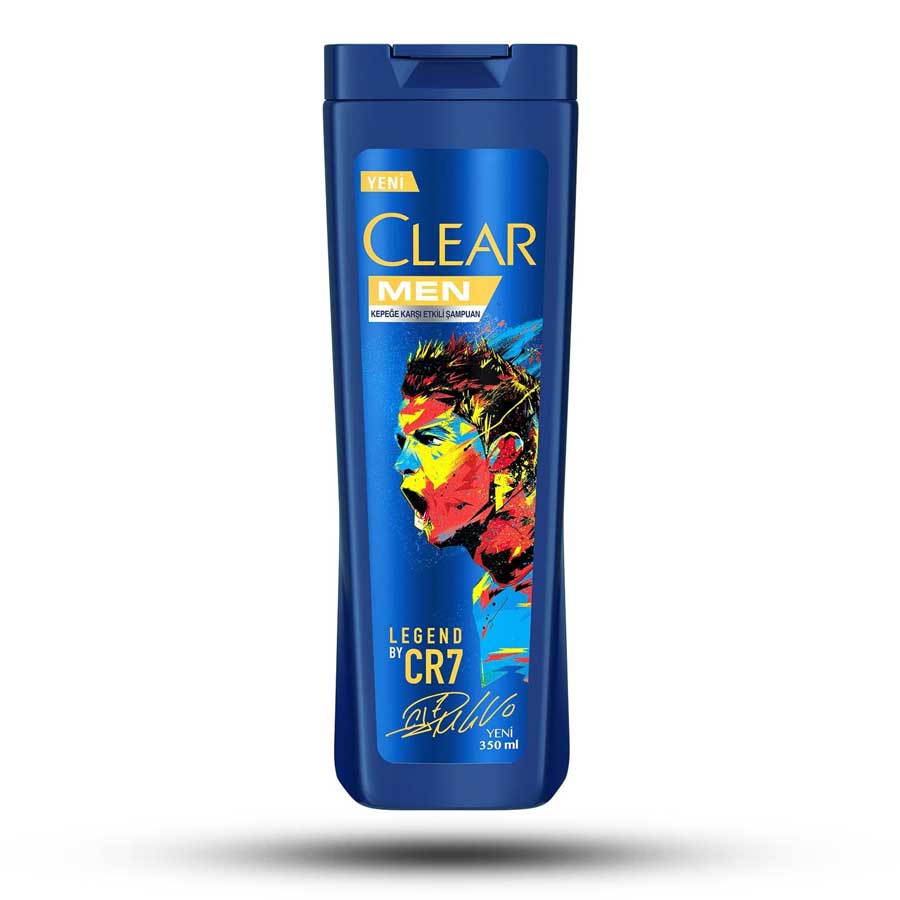 شامپو ضد شوره مردانه کلیر مدل رونالدو Clear legend CR7 حجم 350 میل