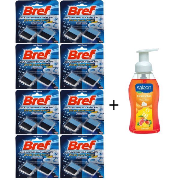 پک 8 عددی قرص خوشبوکننده فلش تانک برف 2 عددی همراه مایع دستشویی هدیه