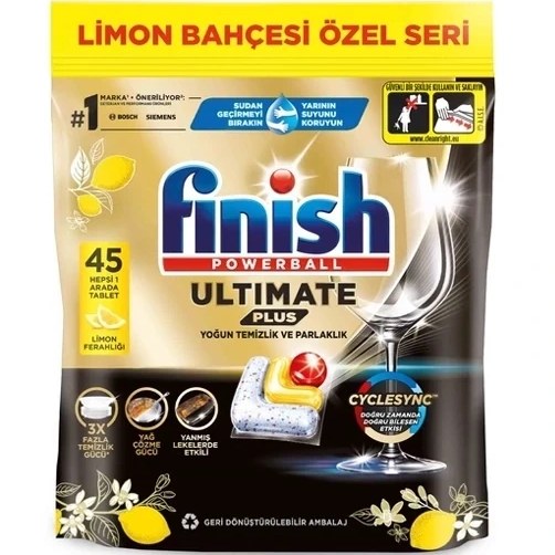 قرص ماشین ظرفشویی ۴۵ عددی لیمویی