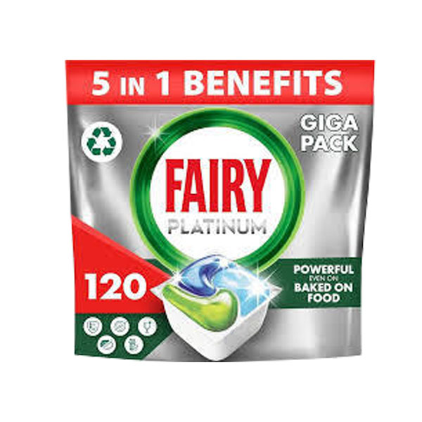 قرص ماشین ظرفشویی فیری مدل پلاتینوم بسته 120 عددی (انقضا:2028)