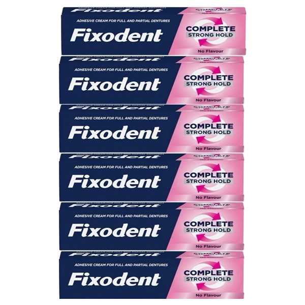 پک 6 عددی چسب دندان فیکسودنت صورتی حجم 40 گرم (فروش عمده)